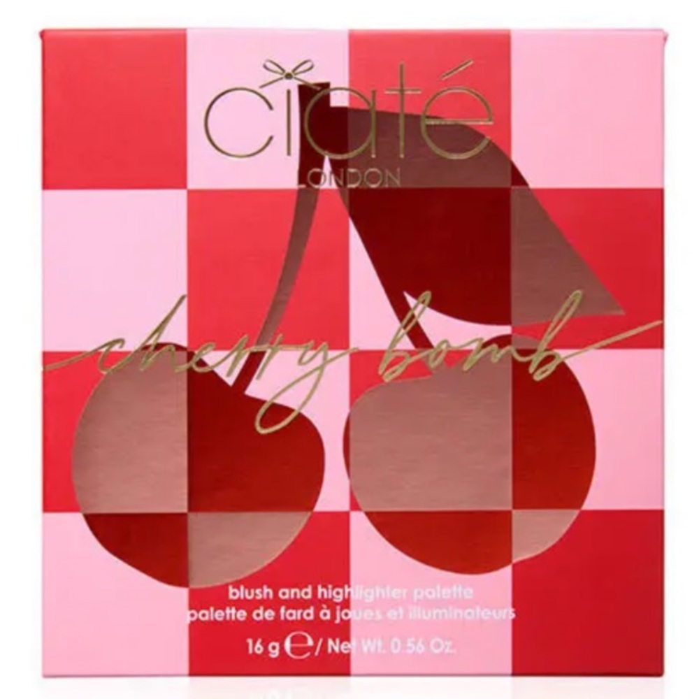 Ciate London Cherry Bomb Blush & Highlighter Palette - Picture 11 of 16